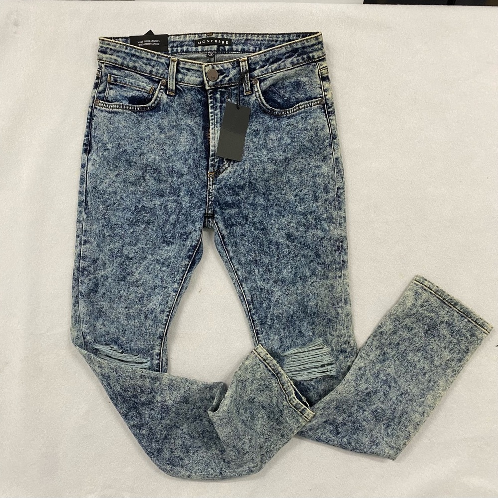 NEW Monfrere Skinny Acid Wash Jeans 31